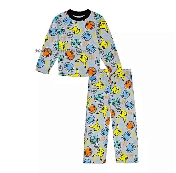 Pokemon Robe Pajamas Set Boys Bathrobe 3 Piece Size 4 5 6 8 10 Pikachu Kids NWT