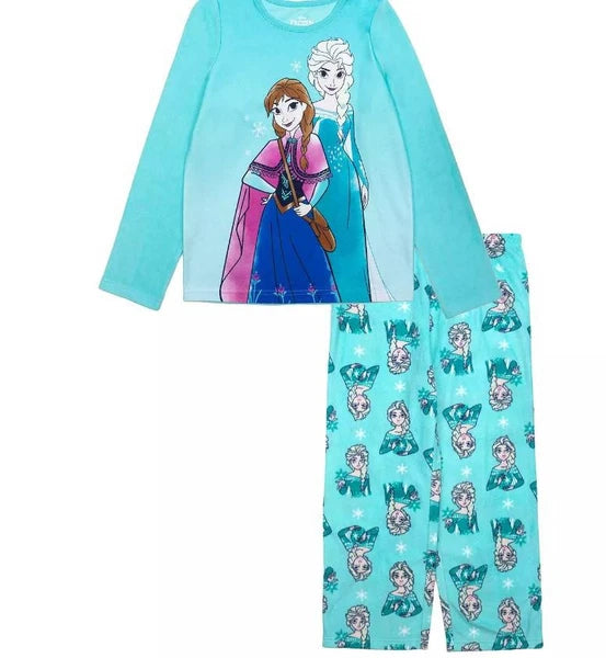 NEW KIDS GIRLS Disney's Frozen Girls Sister Fun 2-Piece Pajama Set PJS 4 8 10